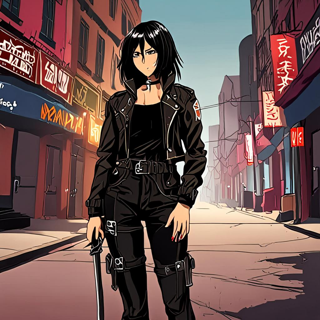 Mikasa_Ackerman_wears_a_black_jumpsuit_and_distressed_denim_jacket_3.png