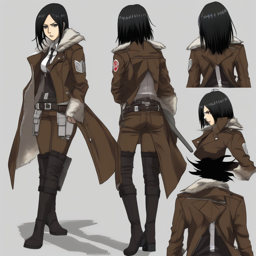 Mikasa_Ackerman_wears_a_black_leather_jacket_plaid_skirt_and_band_tee_2_small.png