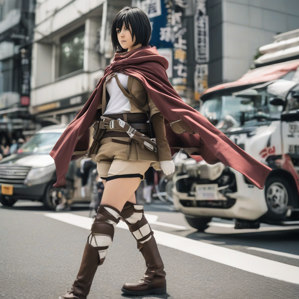 Mikasa_Ackerman_wears_a_bold_streetwear_outfit_in_Harajuku_2.png