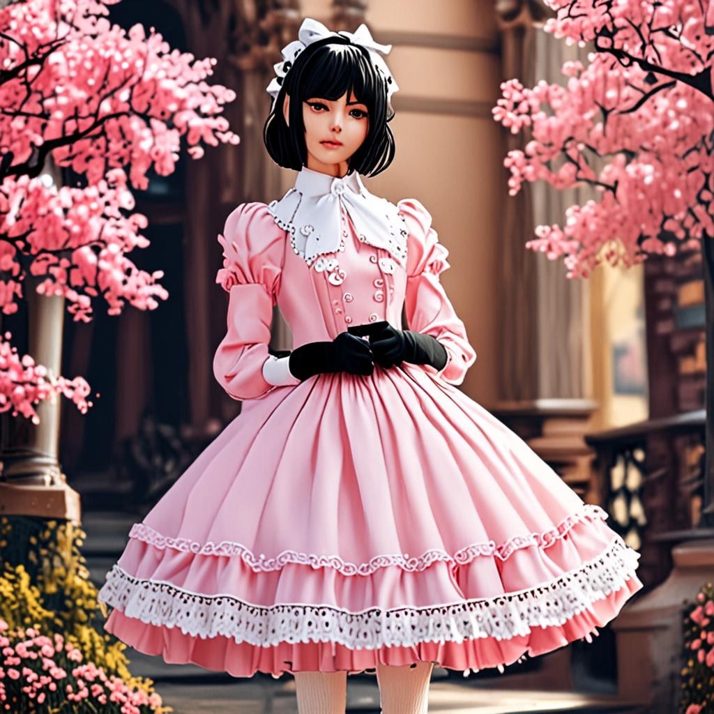 Mikasa_Ackerman_wears_a_pastel_pink_Victorian_lolita_dress_3.png