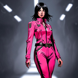 Mikasa_Ackerman_wears_a_pink_jumpsuit_and_stilettos_on_Tokyos_catwalk_3_small.png