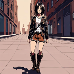 Mikasa_wears_a_black_graphic_tee_beige_skirt_and_Vans_sneakers_1_small.png