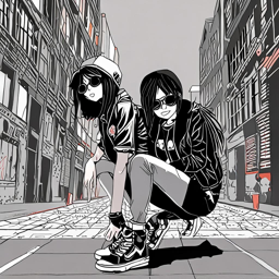 Mikasa_wears_a_black_leather_jacket_jeans_and_Vans_sneakers_3_small.png