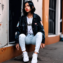 Mikasa_wears_a_chic_streetwear_outfit_with_denim_jacket_graphic_tee_and_Vans_sneakers_3_small.png