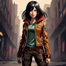 Mikasa_wears_a_streetwear_outfit_with_a_black_t-shirt_jeans_and_sneakers_1_small.png